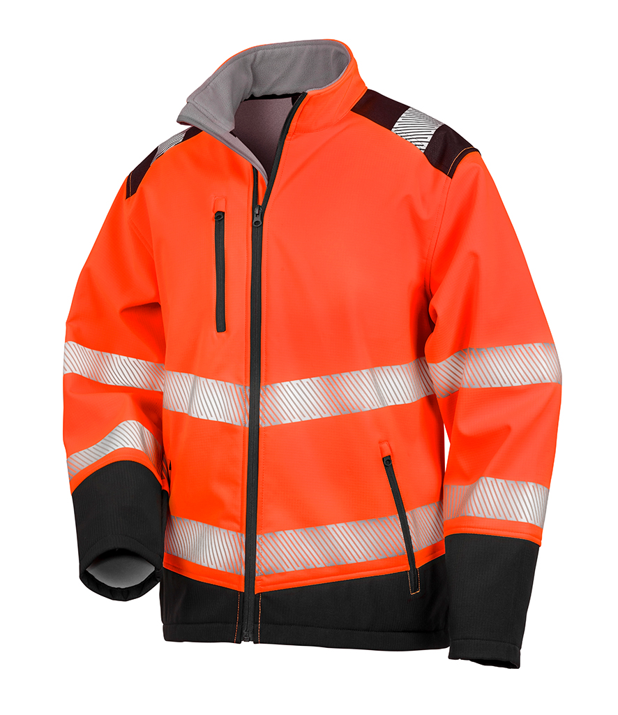 Personalised Result Safe Guard Printable Ripstop Safety Soft Shell Jacket LogoMeUp